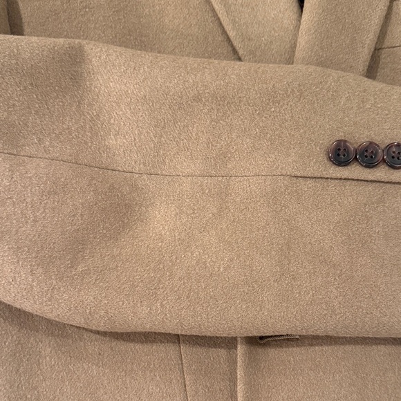 Lauren Ralph Lauren Men’s Tan Wool Silk Cashmere Blazer Sport Coat Size 42R - Picture 9 of 14